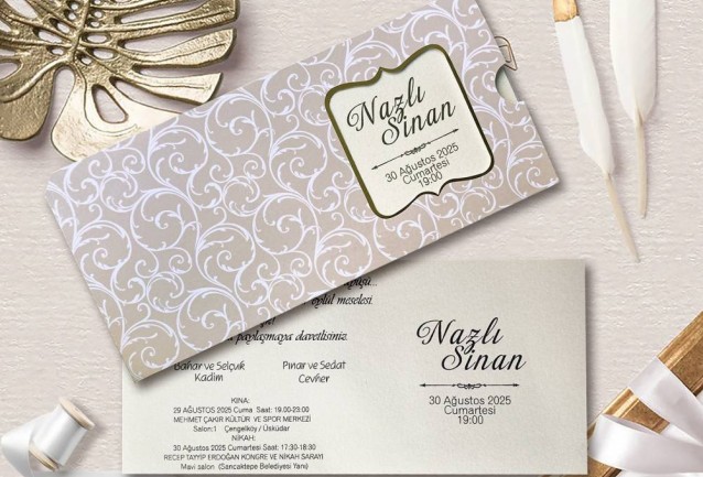 Pink Wedding Invitation