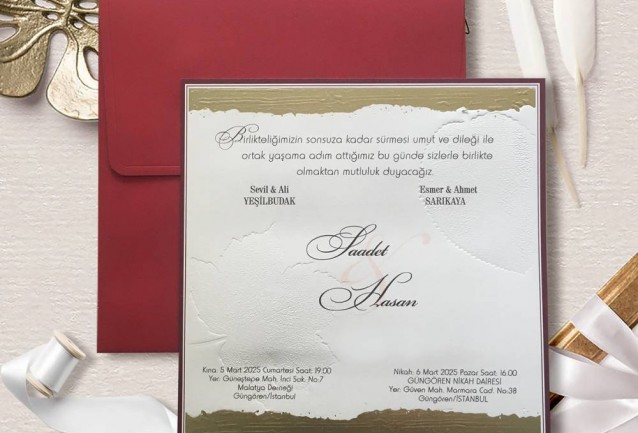 Red Wedding Invitation