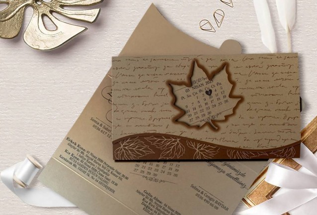 Leaf Wedding Invitation