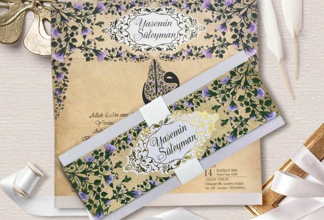 Elif Vav Wedding Invitation