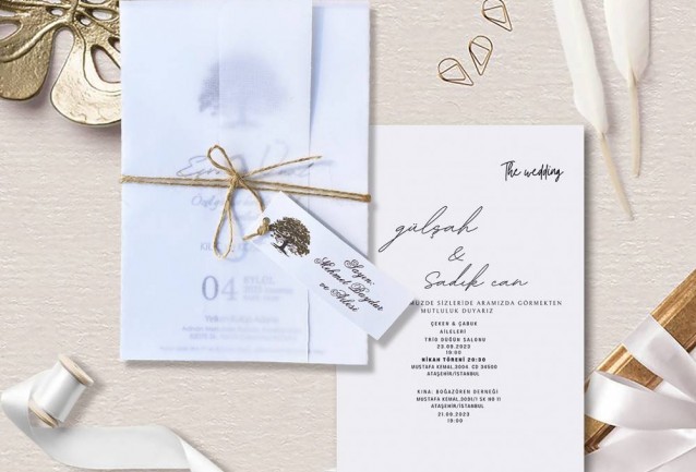 Vellum Wedding Invitation