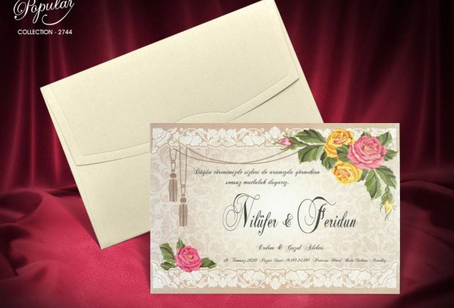 Popular Wedding Invitation 2744