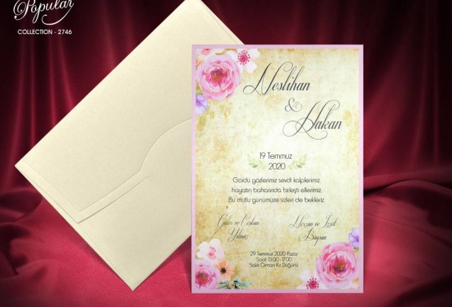 Popular Wedding Invitation 2746