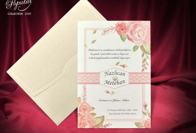 Popular Wedding Invitation 2747