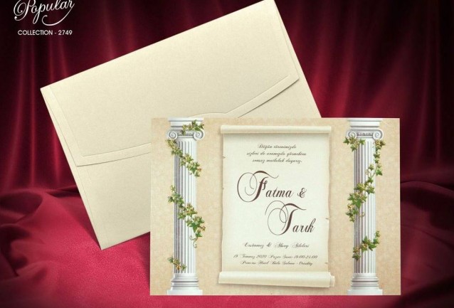 Popular Wedding Invitation 2749