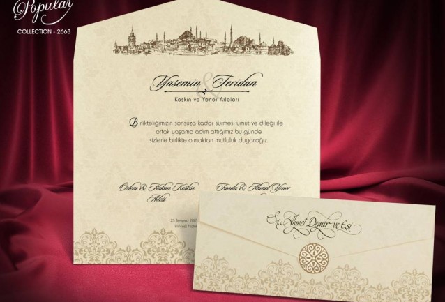 Popular Wedding Invitation 2663