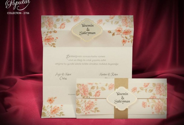 Popular Wedding Invitation 2706