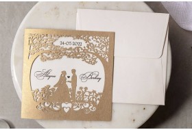 Tree Of Hearts Wedding Invitation