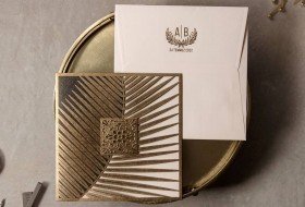 Palm Leaf Wedding Invitation