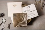 palm leaf wedding invitation