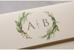 greenery wedding invitation