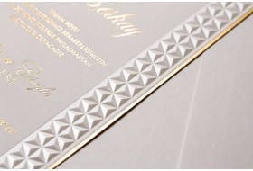 Gold Foil Wedding Invitation