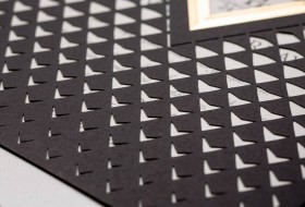 Black Laser Cut Wedding Invitation