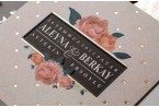 pink roses invitation