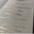 Gold Wedding Invitation 8435