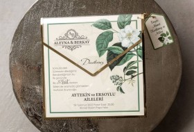 Green Leaves Invitation