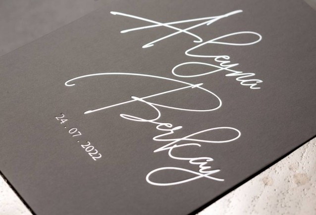 Velvet Wedding Invitations 8444