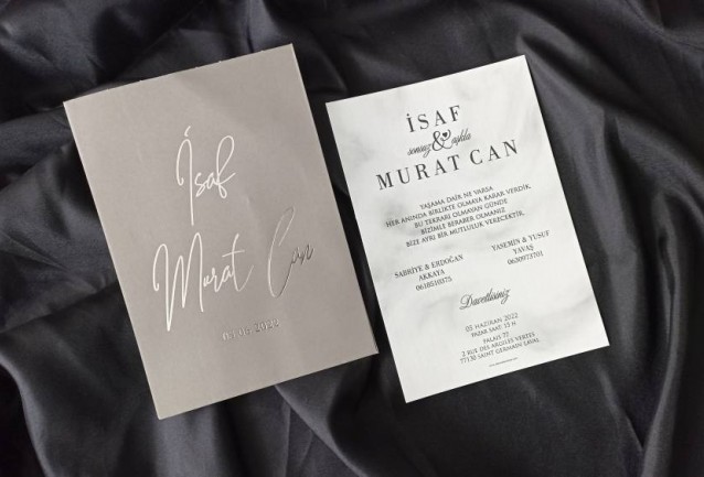 Velvet Wedding Invitations 8444