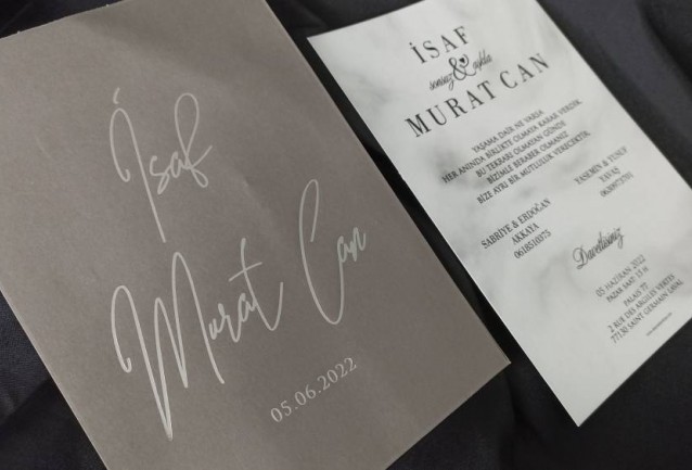 Velvet Wedding Invitations 8444