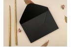 black wedding invitation envelope