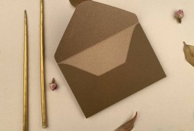 10x15 cm Davetiye Zarfı Kraft 210 Gr.