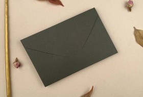 10x15 cm Davetiye Zarfı Yeşil 210 Gr.