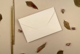 12,5x18,5 cm Davetiye Zarfı Kırık Beyaz 200 Gr.