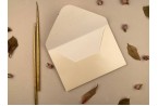 glossy cream wedding invitation envelope