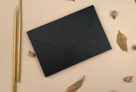 12,5x18,5 cm Davetiye Zarfı Koyu Yeşil 210 Gr.