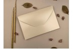 glossy cream wedding invitation envelope