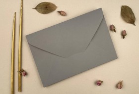 14x21 cm Davetiye Zarfı Gri 210 Gr.