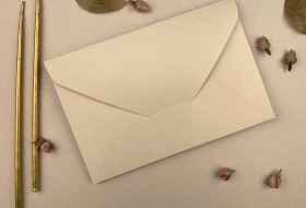 14x21 cm Davetiye Zarfı Bej 200 Gr.