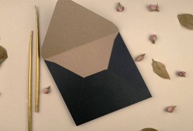 17x17 cm Davetiye Zarfı Koyu Yeşil 210 Gr.