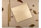 glossy cream wedding invitation envelope