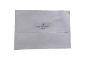 12,5x18 160 gr. Japon Bristol Davetiye Zarfı